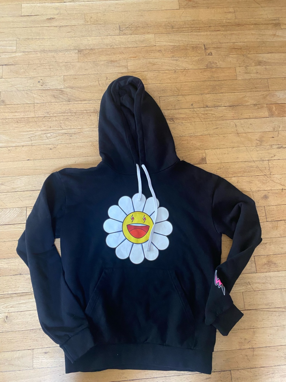 J balvin smiling flower hoodie. Size medium